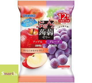ORIHIRO 蒟蒻蘋果提子味12個(袋裝)