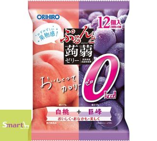 ORIHIRO 0 Kcal蒟蒻 白桃巨峰味(12個入)