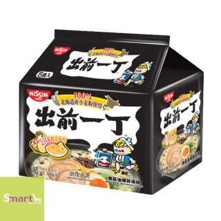 出前一丁北海道小麥粉 黑蒜豬骨湯味(5包裝)