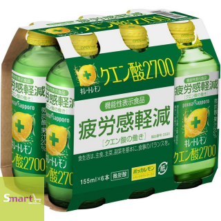 POKKA SAPPORO 檸檬酸2700 炭酸飲料 155ml (6支裝)