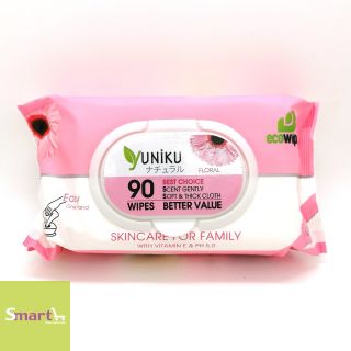 Yuniku 嬰兒濕紙巾-花香味(90片裝)