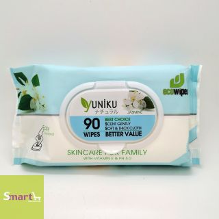 Yuniku 嬰兒濕紙巾-茉莉花味(90片裝)